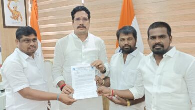 Largely Circulated Photo of Mr Sreenivas Naik group with National St Commission's Chairman, Sri Jatath Hussain Naik.
