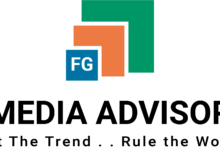 Media Advisor logo featuring a modern, dynamic emblem that symbolizes advanced Virtual Intelligence technology for comprehensive legal, media, and investigative support