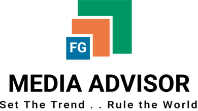 Media Advisor logo featuring a modern, dynamic emblem that symbolizes advanced Virtual Intelligence technology for comprehensive legal, media, and investigative support
